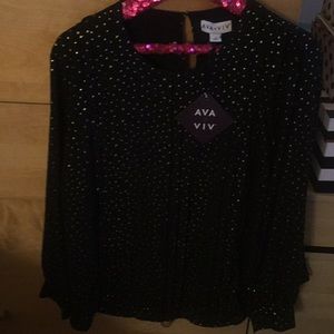 Ava and Vic sparkle top